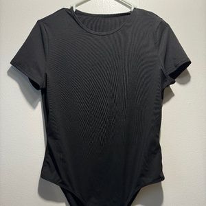 SHEIN Black Short Sleeve Bodysuit XL